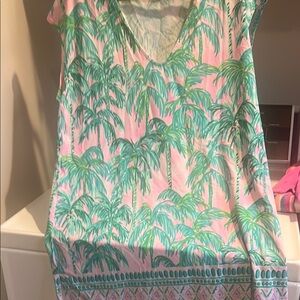 Tropical Palm Print Women's Top
